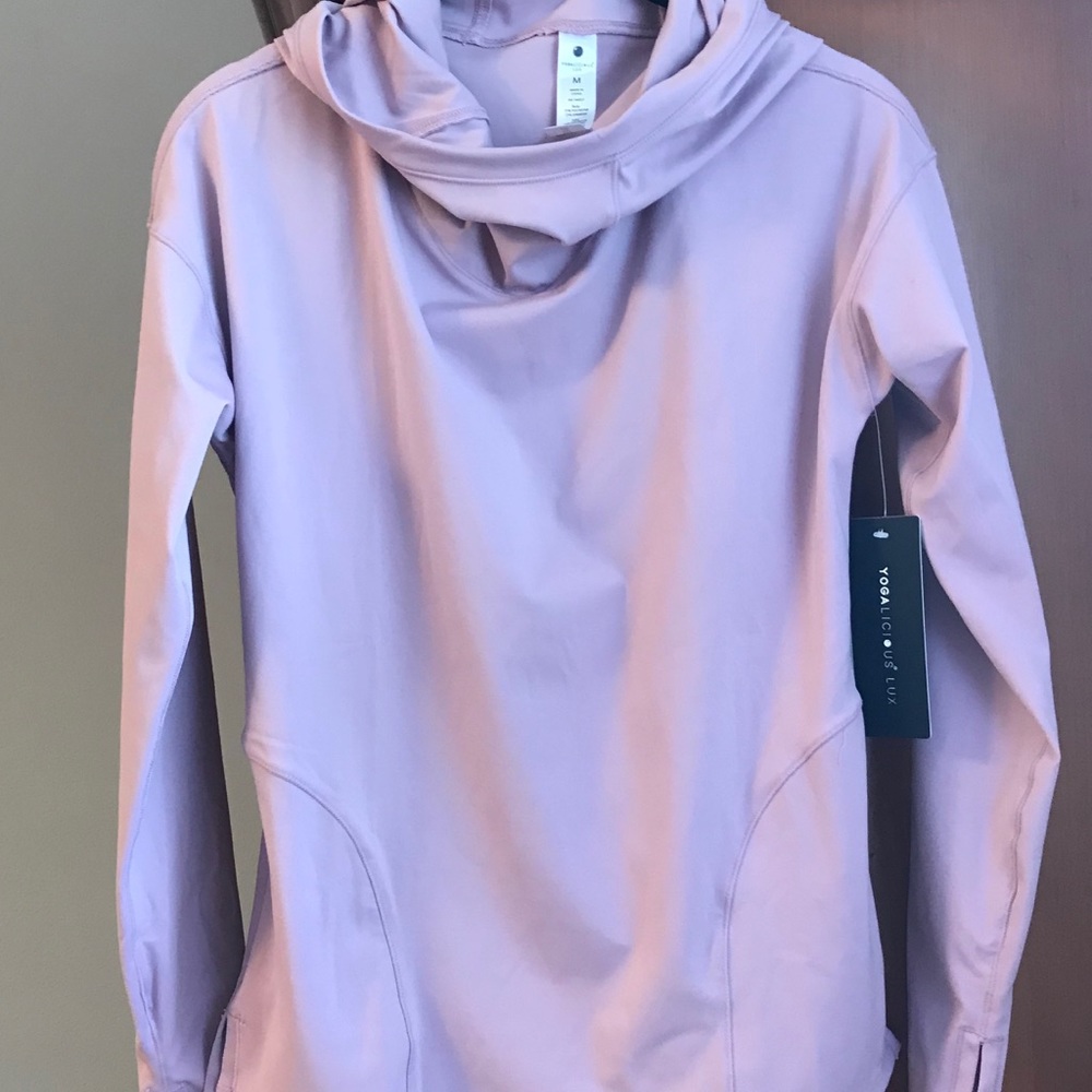 SOLD - NWT Yogalicious Lux Workout Hoodie - Picture 2 of 11